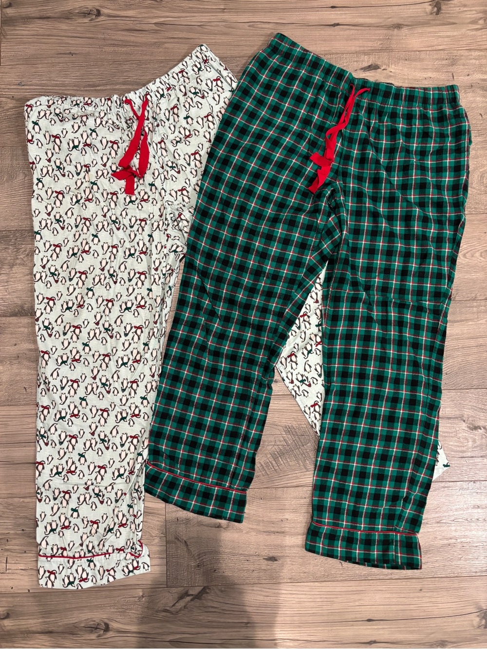 Lands’ End Flannel Pajama Pants 2-Pair Bundle Women’s L Tall 14-16 Cotton